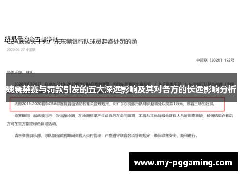 魏震禁赛与罚款引发的五大深远影响及其对各方的长远影响分析
